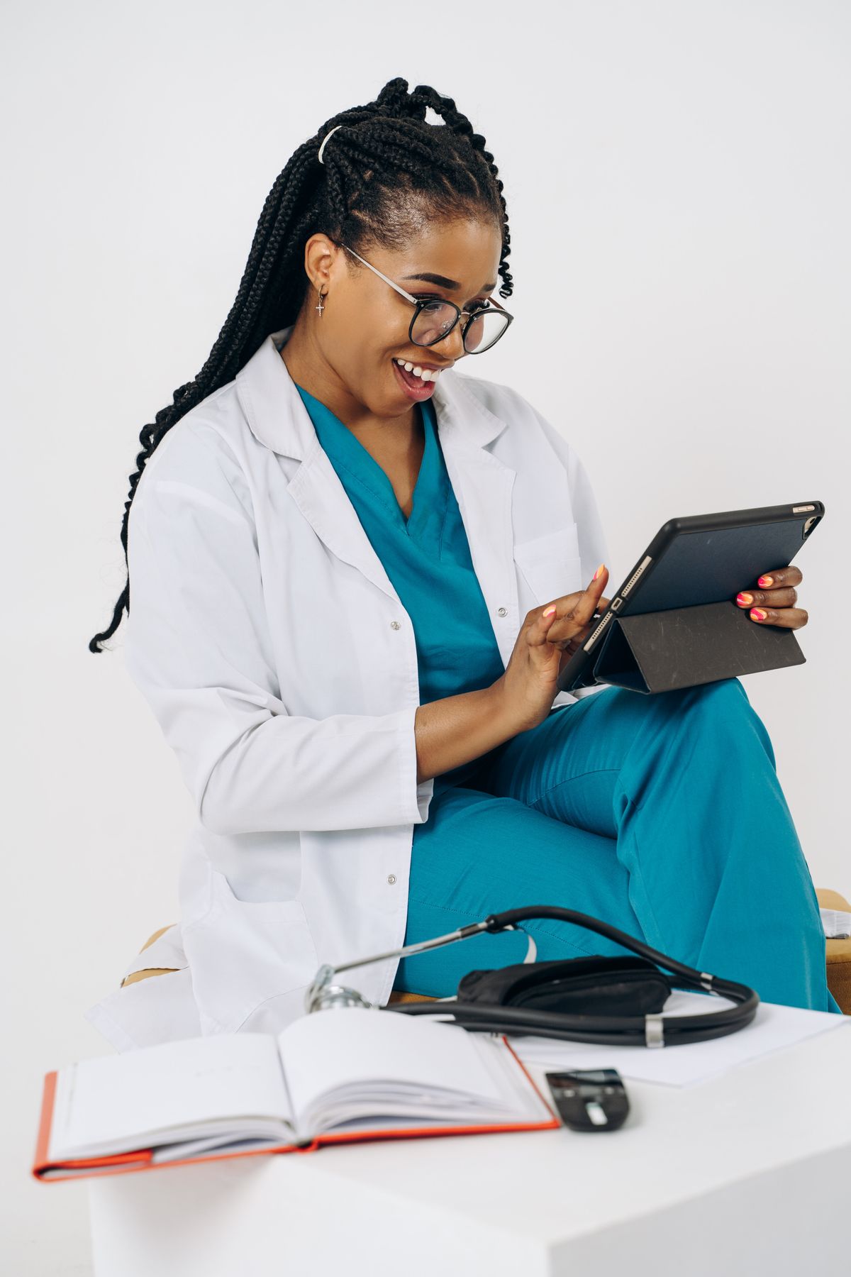 Advanced Practice Provider reviewing chart