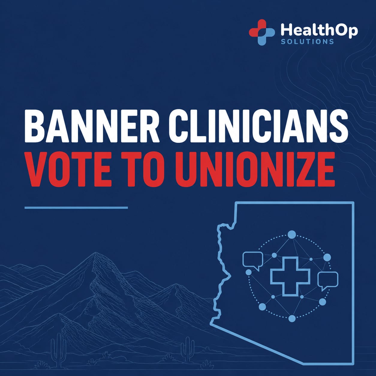 Arizona healthcare clinicians discussing workforce and unionization issues