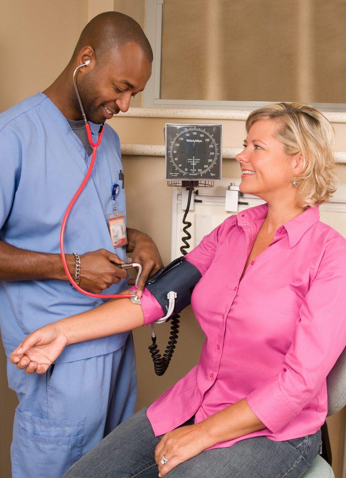 Medical assistant with patient